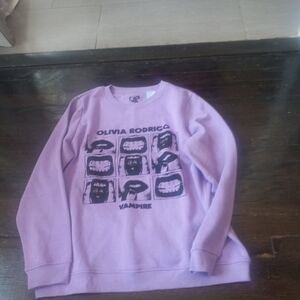Olivia Rodrigo Mens Vampire Sweatshirt Size XXL Color Lavender Cozy Comfort...